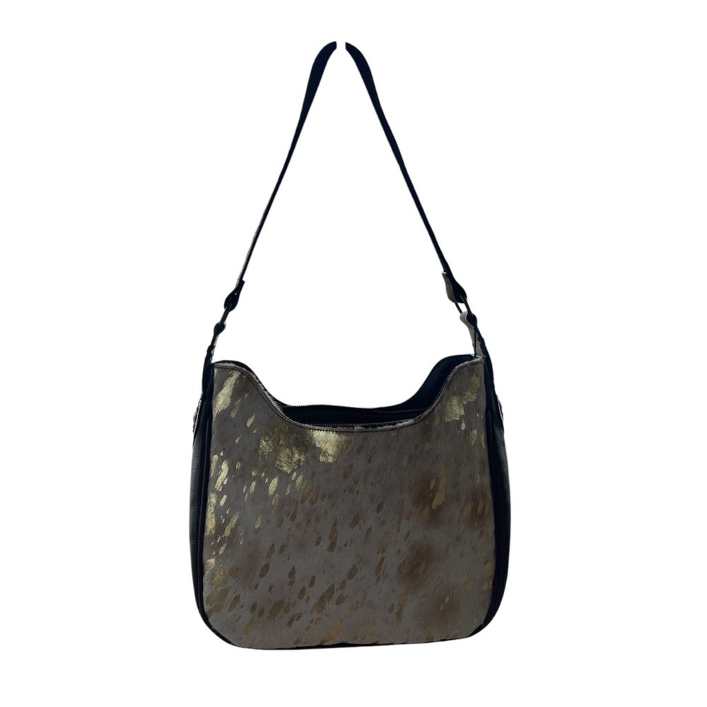 Nocona Conceal Carry Women’s Bag AspenTote Spotted Foil Calf Hair Leopard Strap - Picture 12 of 14